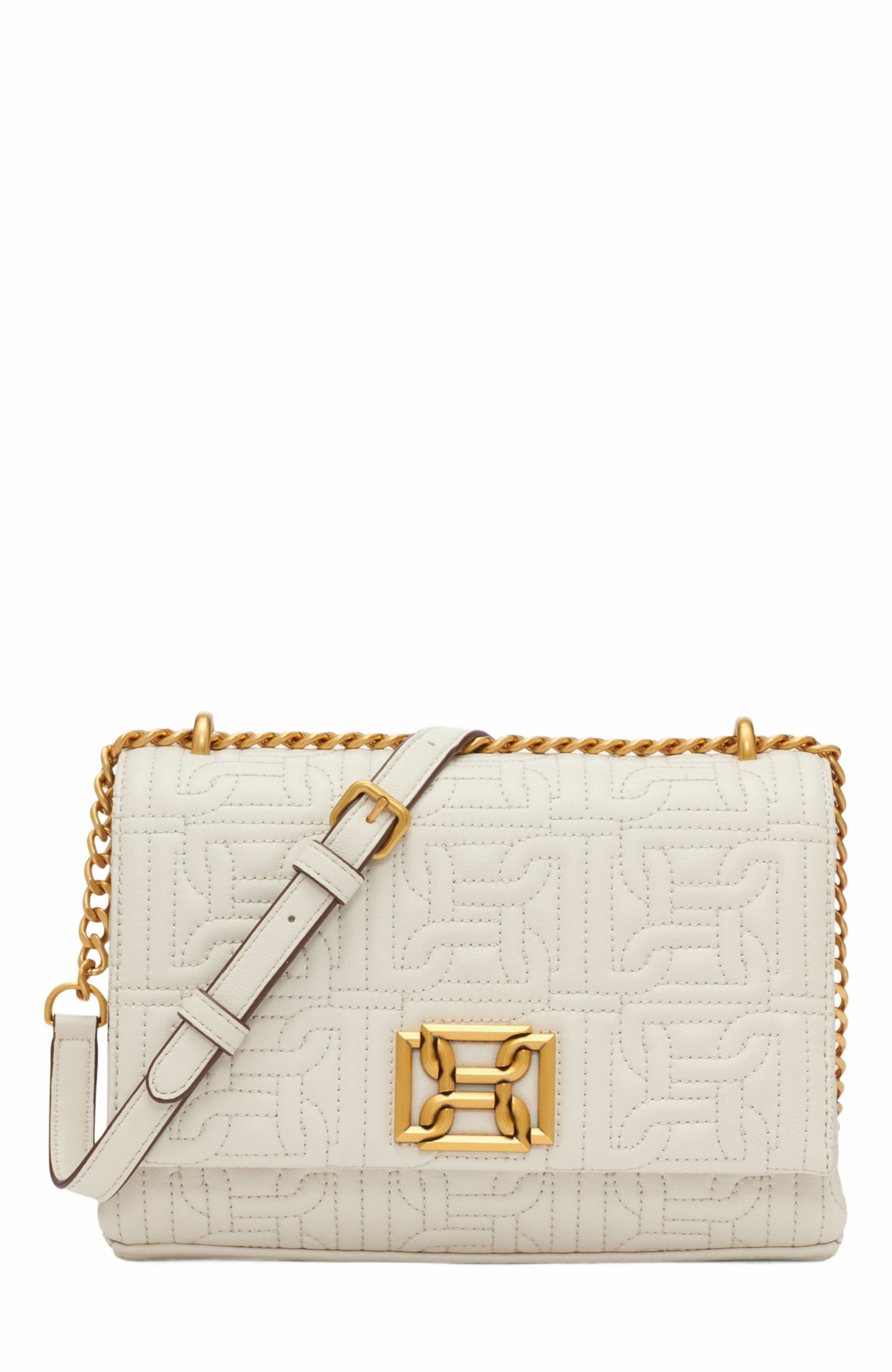 Delanie Flap Shoulder Bag, Main, color, PEBBLE
