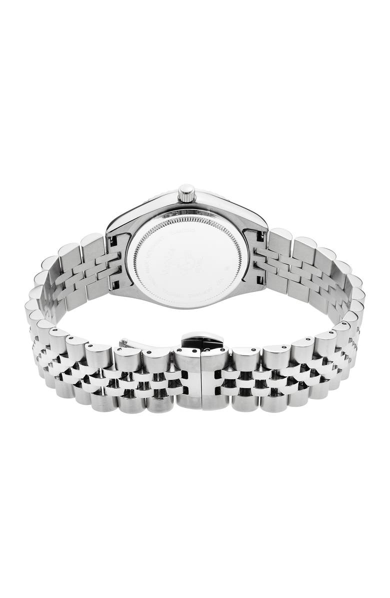GV2 Naples White Dial Steel Diamond Watch, 34mm - 0.146 ctw, Alternate, color, Silver
