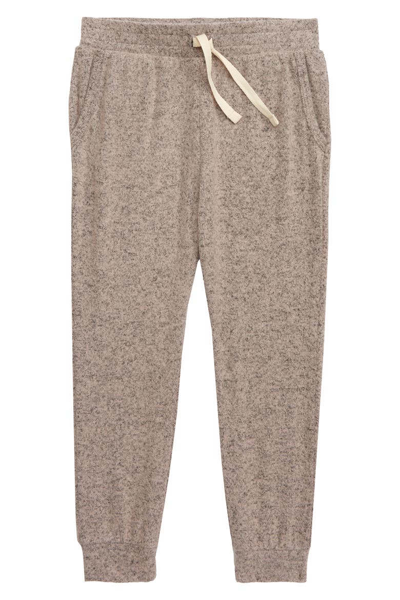 Kids' Cozy Knit Joggers, Main, color, PINK ENGLISH HEATHER