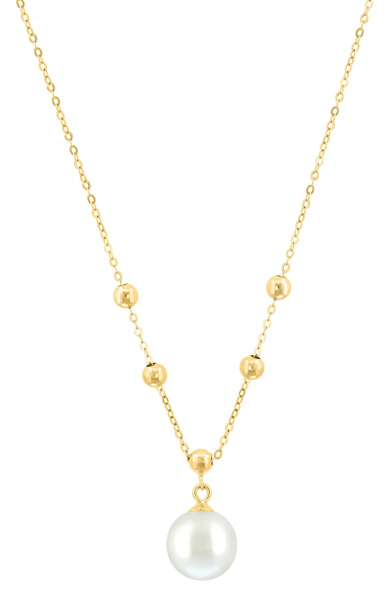 EFFY 14K Gold 6mm Freshwater Pearl Y-Necklace, Main, color, 