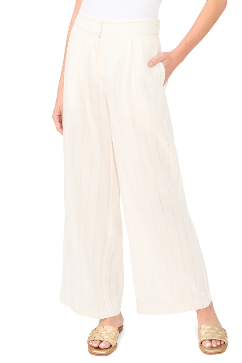 Pleated Wide Leg Pants, Main, color, NEW IVORY