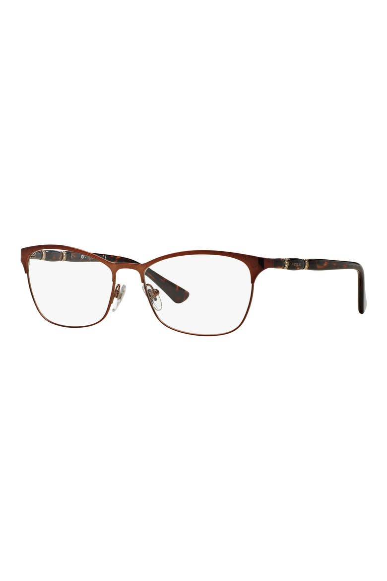 52mm Cat Eye Reading Glasses, Alternate, color, BROWN
