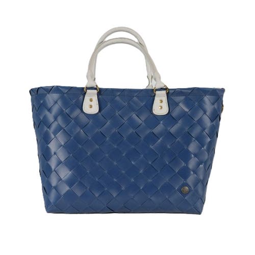 Shop Handed By Saint Tropez Recycled Plastic Weekender Bag In Dark Blue