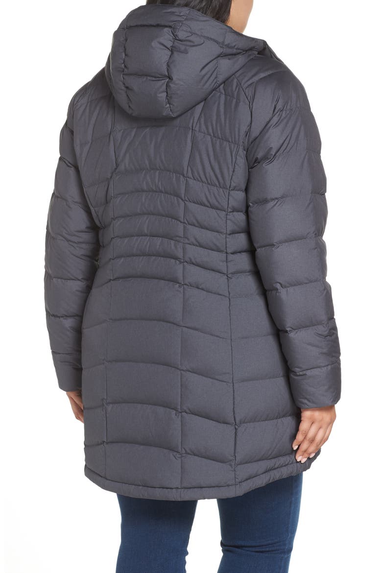 Winter Haven Water Resistant Hooded Quilted Down Jacket, Alternate, color, CHARCOAL HEATHER