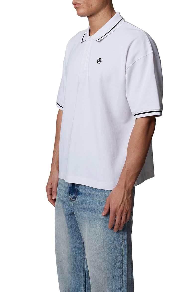 Oversized Polo, Alternate, color, White