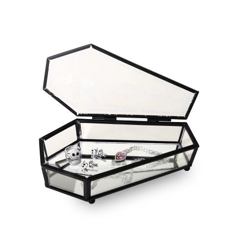 Disney The Nightmare Before Christmas Coffin Glass Box In Black