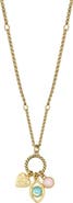 Kurt Geiger London Evil Eye Heart Charm Pendant Necklace