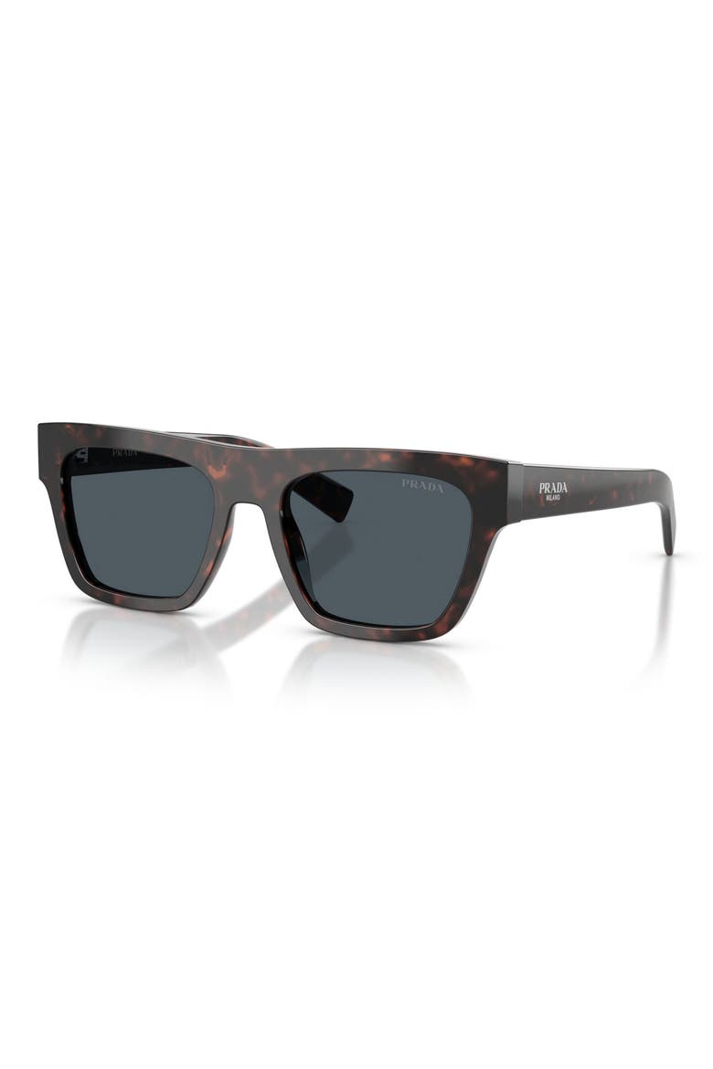 54mm Rectangular Sunglasses, Alternate, color, ROOT HAVANA / DARK GREY