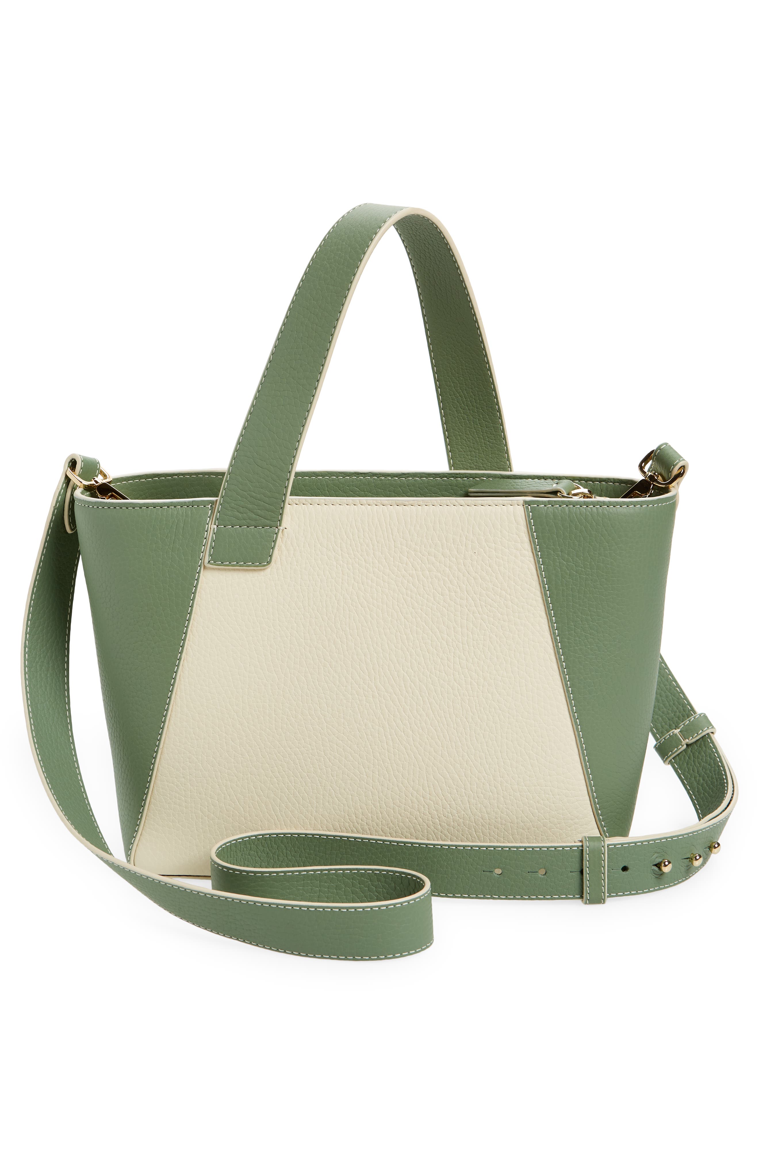 Strathberry Mini S Cabas Colorblock Leather Tote, Alternate, color, 