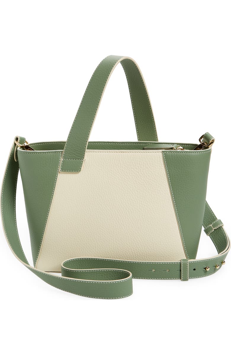 Strathberry Mini S Cabas Colorblock Leather Tote, Alternate, color,