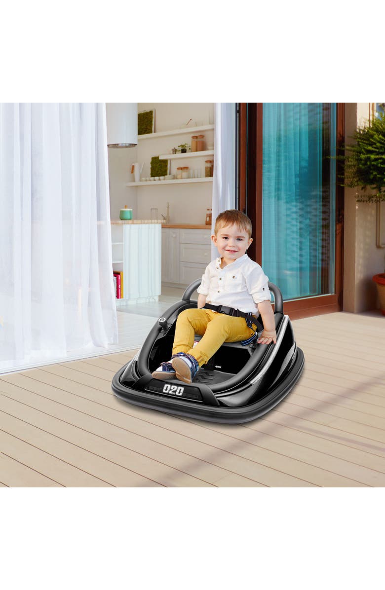 Aosom 12V Kids Electric Sports Car with Parent Remote, Bluetooth, Horn, Music, LED, Alternate, color, Black