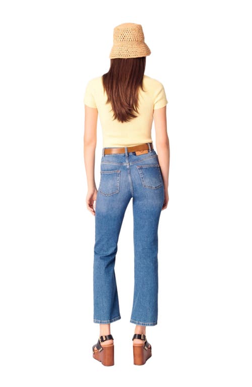 Maje Moka Rib-knit Sweater In Yellow