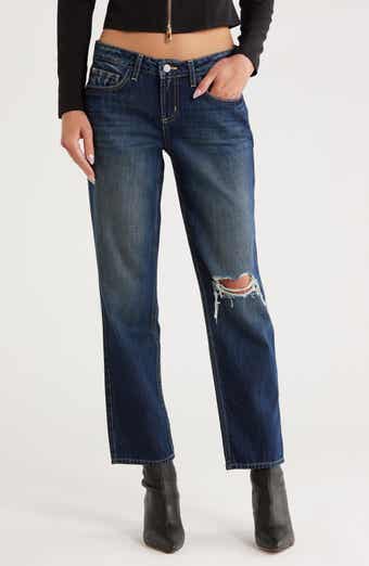 Nevia Low Rise Slouch Straight Leg Jeans
