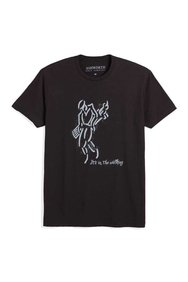 Golfman Walking Tee, Alternate, color, Black/Grey