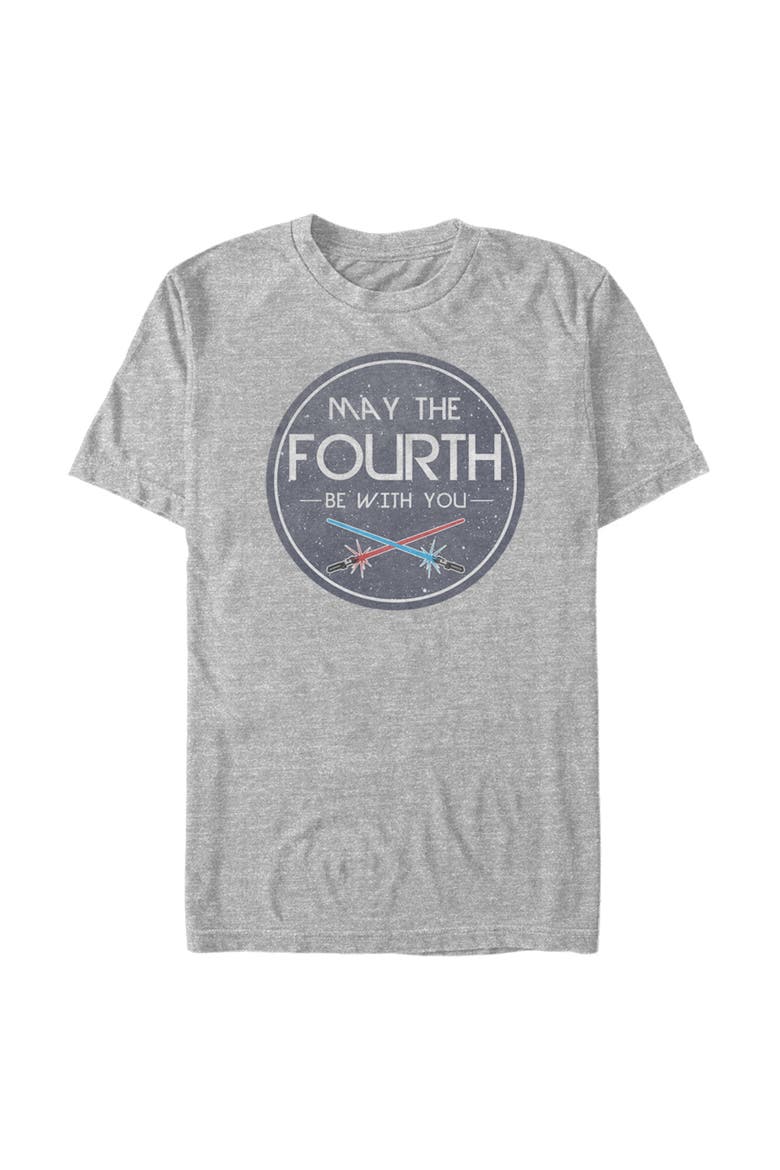 Men's Star Wars May the Fourth Lightsabers Graphic Tee, Main, color, Athletic Heather