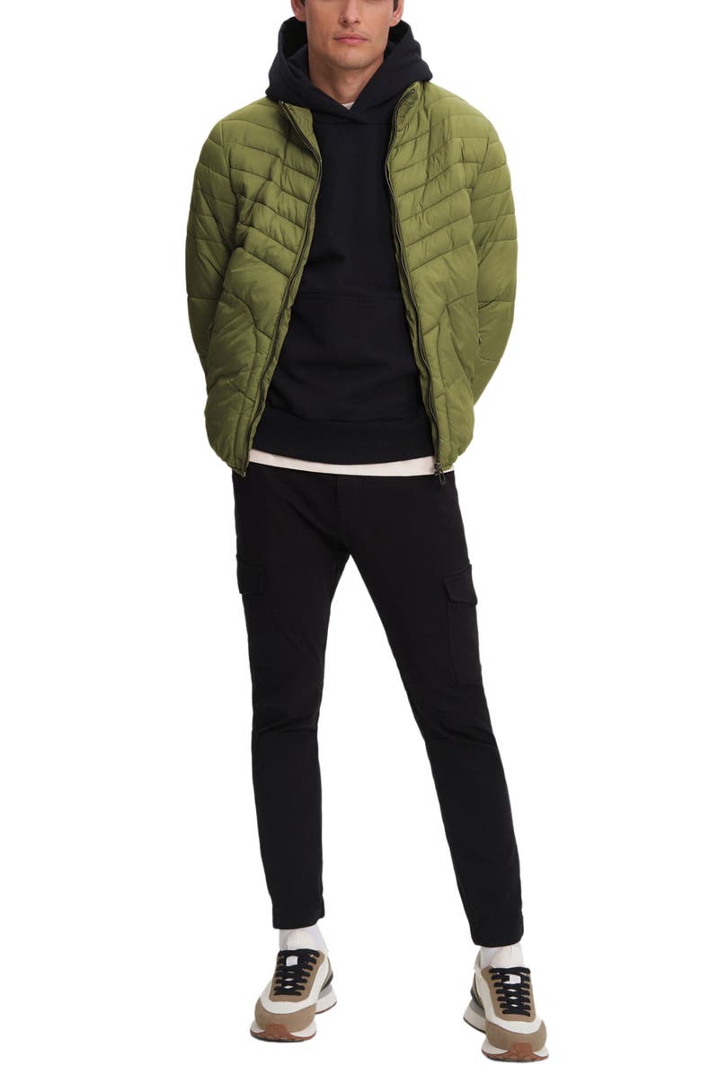 Noize Brando Nylon Puffer Jacket, Alternate, color, Moss
