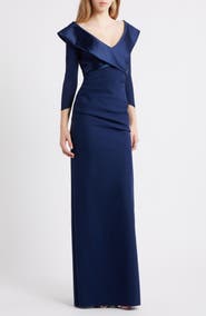 Chiara Boni La Petite Robe Suli Ra Wrap Front Column Dress