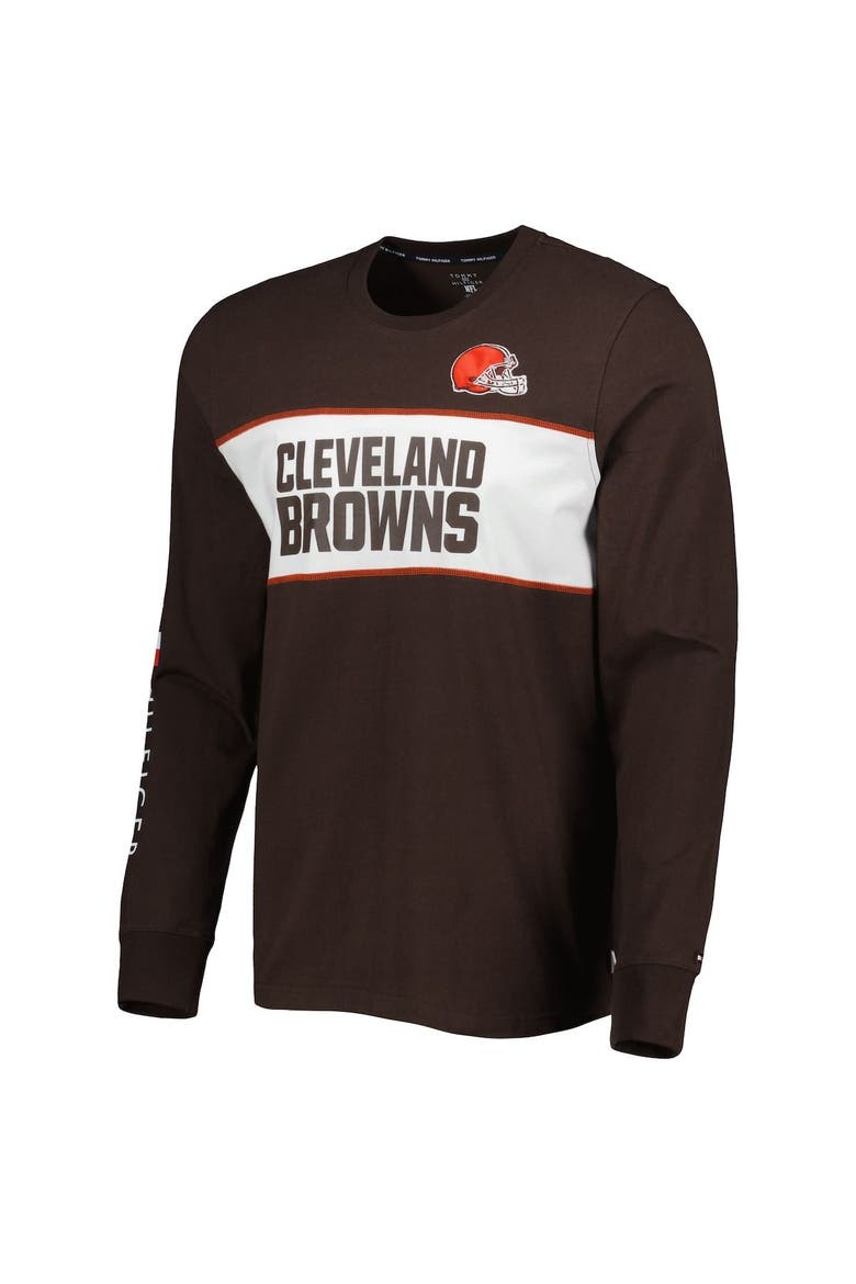 Men's Tommy Hilfiger Brown Cleveland Browns Peter Team Long Sleeve T-Shirt, Alternate, color, Brown