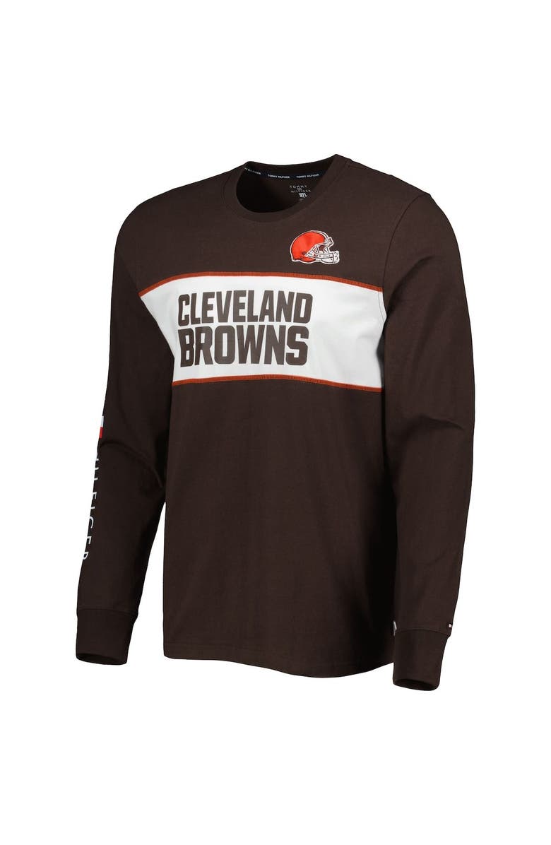 Tommy Hilfiger Men's Tommy Hilfiger Brown Cleveland Browns Peter Team Long Sleeve T-Shirt, Alternate, color, Brown