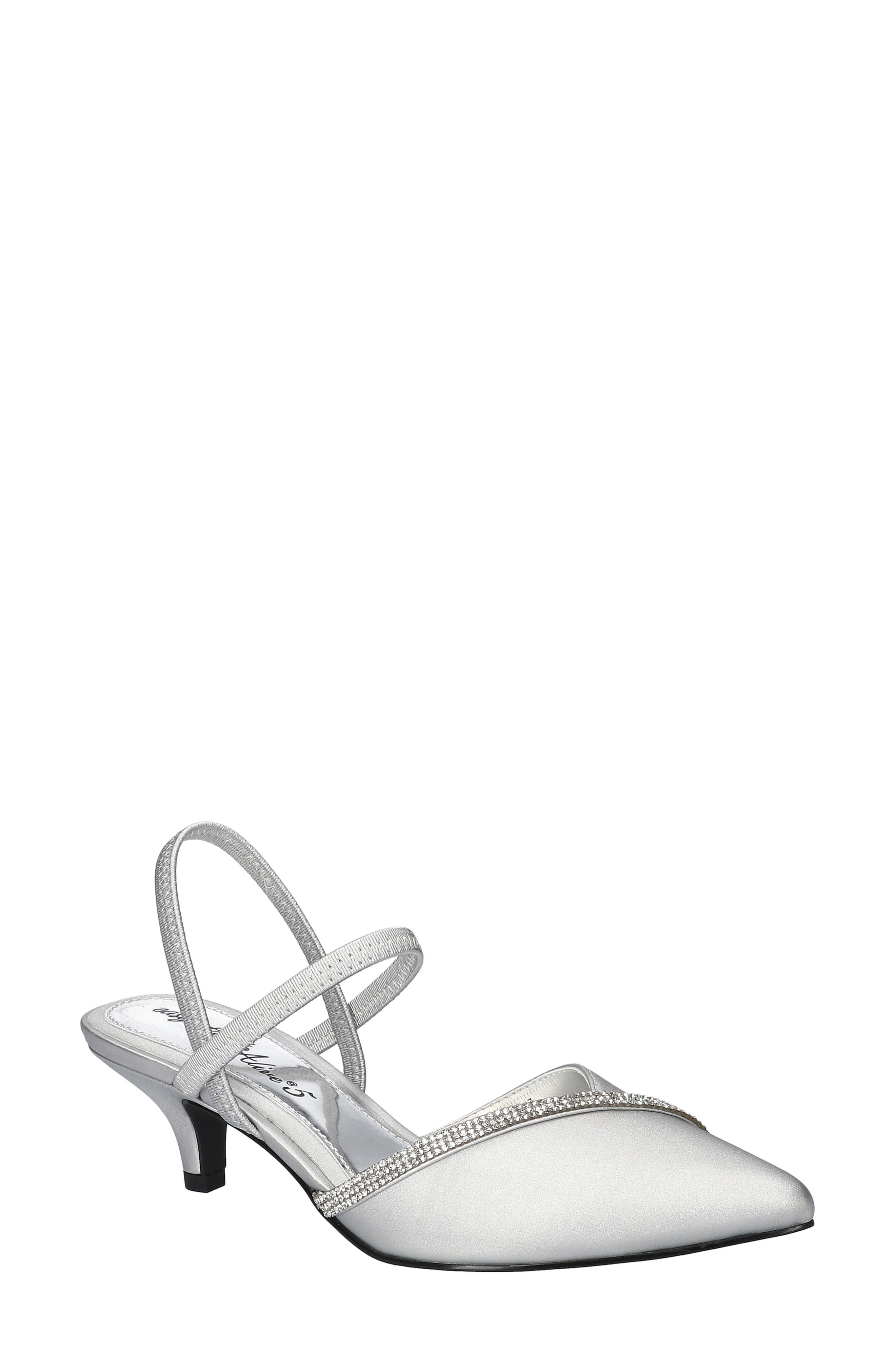  Silver Satin With Stones