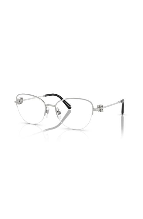 Ralph Lauren 54mm Butterfly Optical Glasses In Metallic