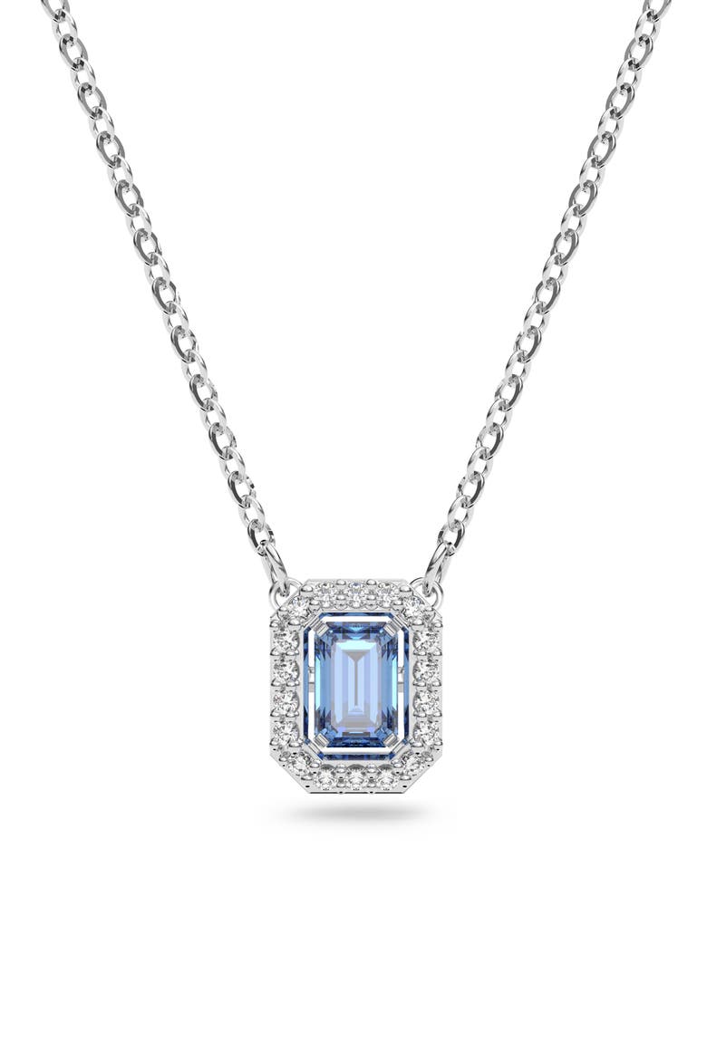 Una Crystal Pendant Necklace, Alternate, color, BLUE