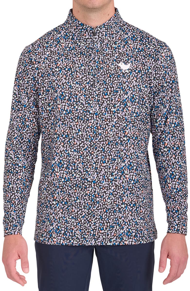 Bad Birdie Drip Quarter Zip Performance Golf Pullover, Main, color,