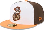 New Era Men's New Era  White Bowling Green Hot Rods Theme Nights 59FIFTY Fitted Hat