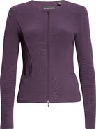 Emporio Armani Ottoman Jersey Zip Up Jacket