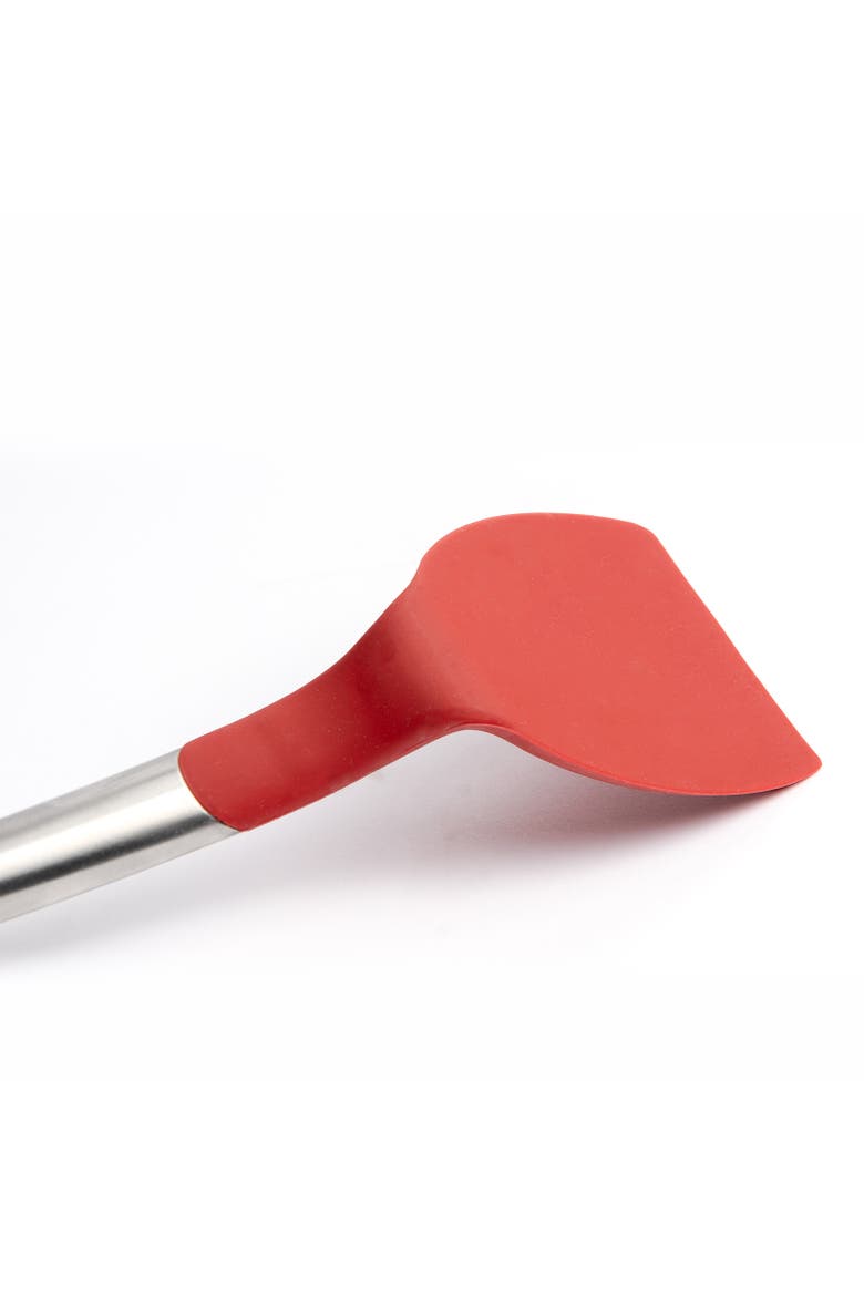 Silicone & Stainless Steel Wok Turner, Red, Alternate, color, Red