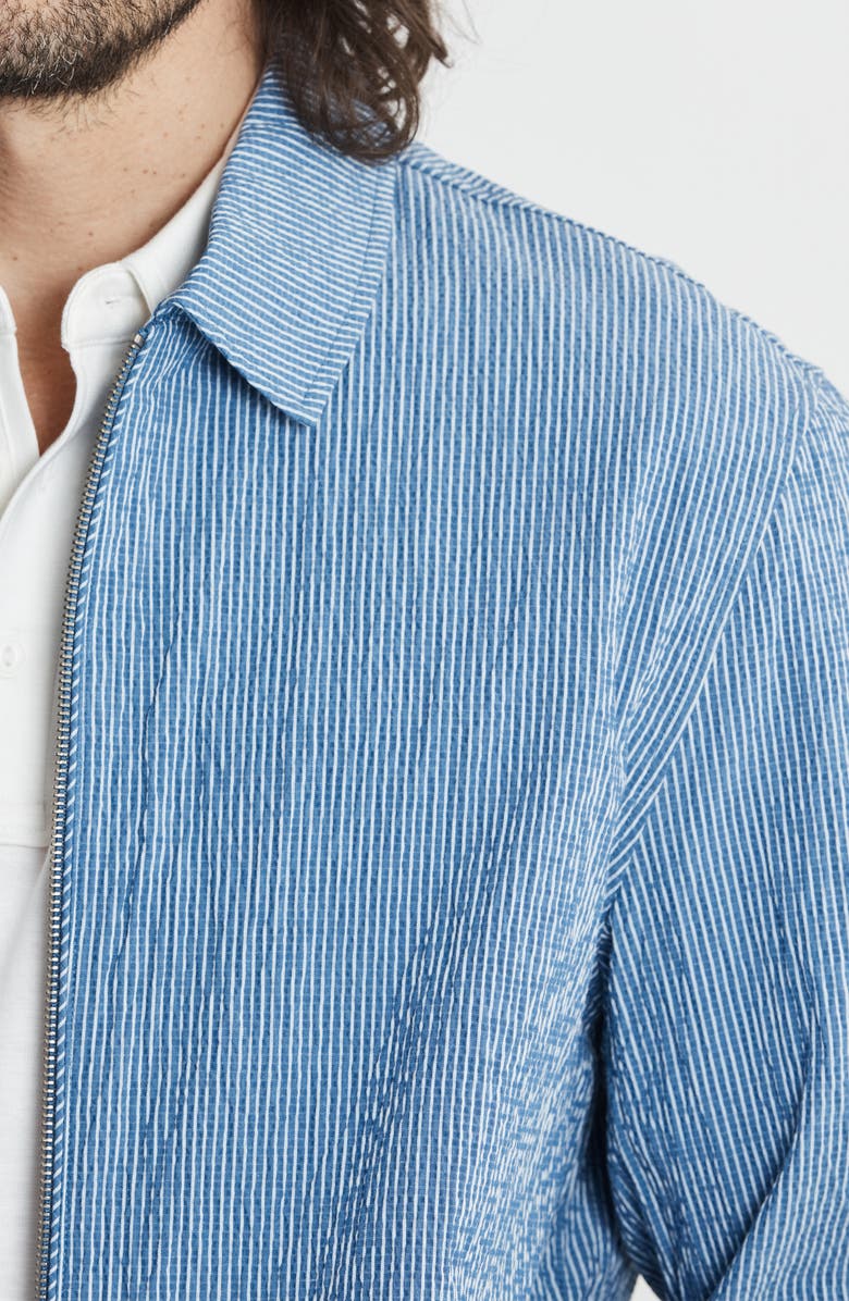 JACHS Charles Cotton & Tencel<sup>®</sup> Lyocell Blend Seersucker Zip Jacket, Alternate, color,