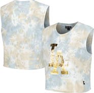 THE WILD COLLECTIVE Women's The Wild Collective White Los Angeles Dodgers Washed Muscle Tank Top