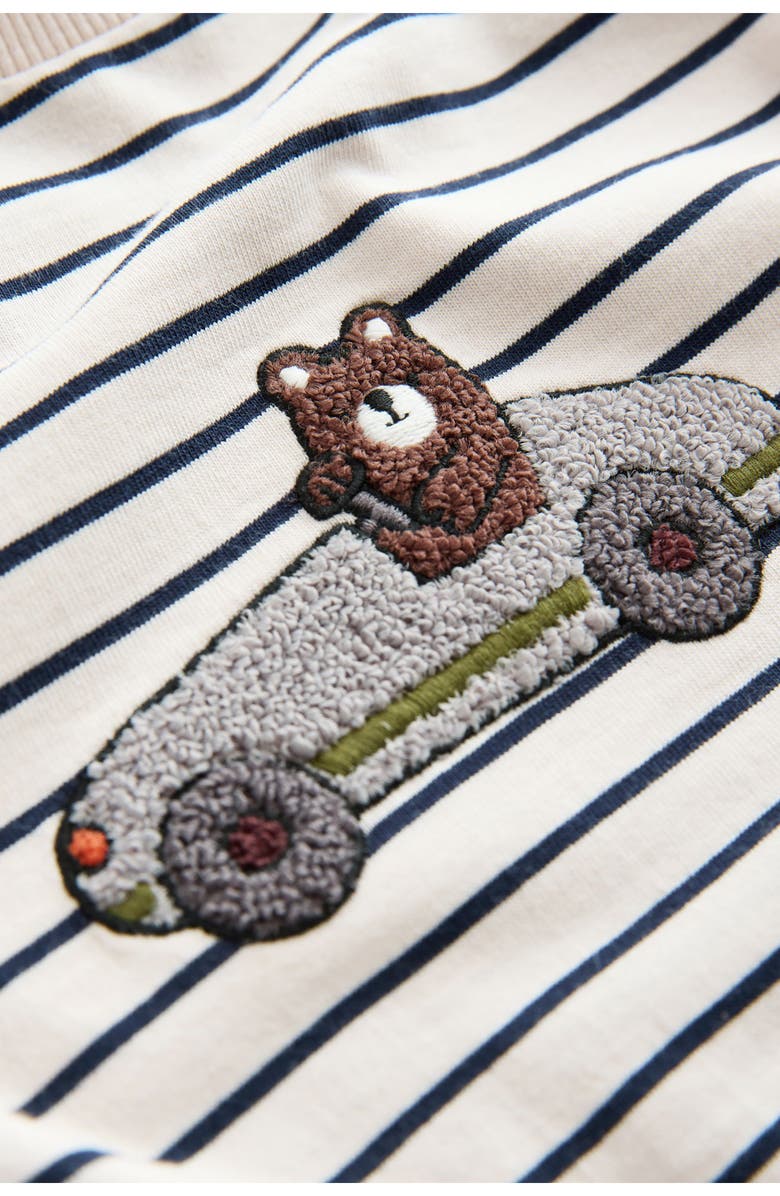 NEXT Kids' Appliqué Long Sleeve Cotton Graphic T-Shirt, Alternate, color, White Multi