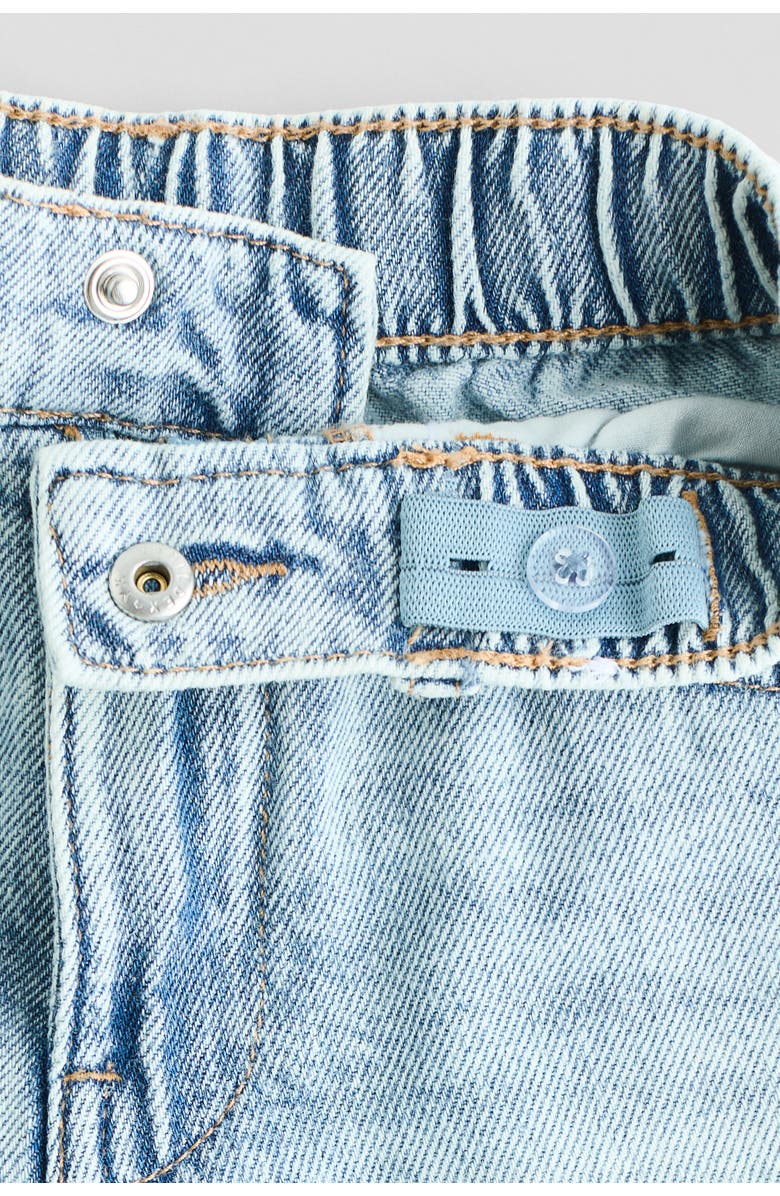 H&M 2-pack Loose Fit Denim Shorts, Alternate, color, Denim Blue/Light Denim Blue