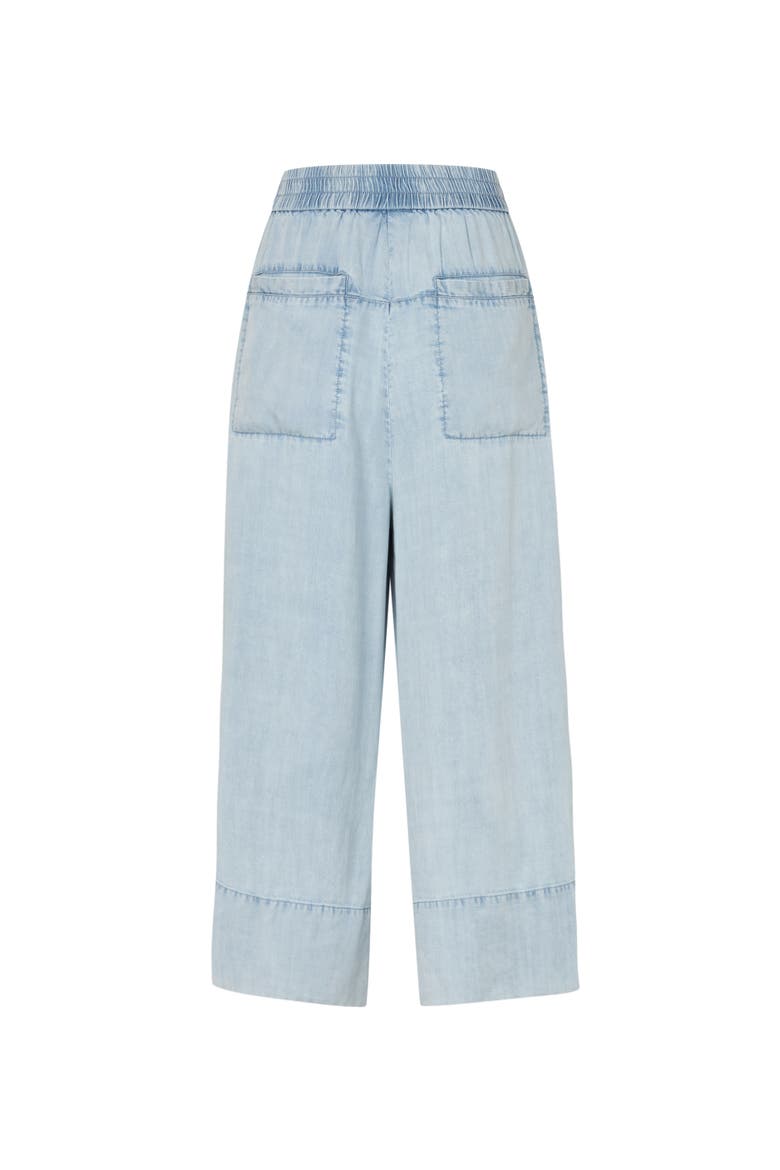 Maportia Denim Wide-Leg Culotte Trouser, Alternate, color, Light Denim