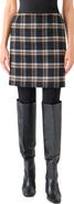 Akris punto Plaid Tweed Miniskirt