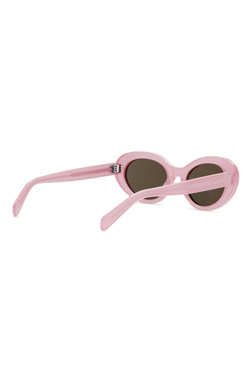 Celine Bold 3 Dots 53mm Round Sunglasses In Pink