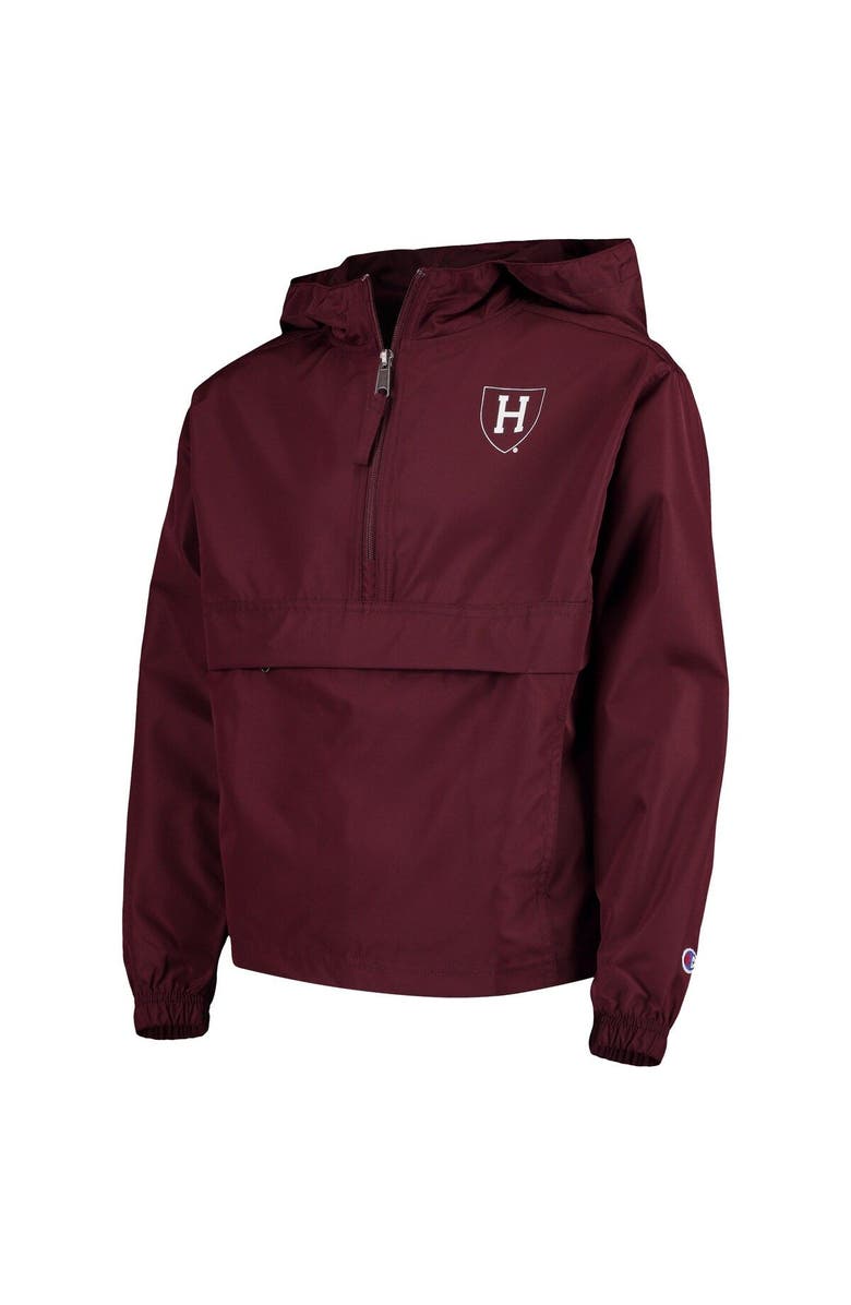 Champion Youth Champion Crimson Harvard Crimson Pack & Go Windbreaker Jacket, Main, color, 