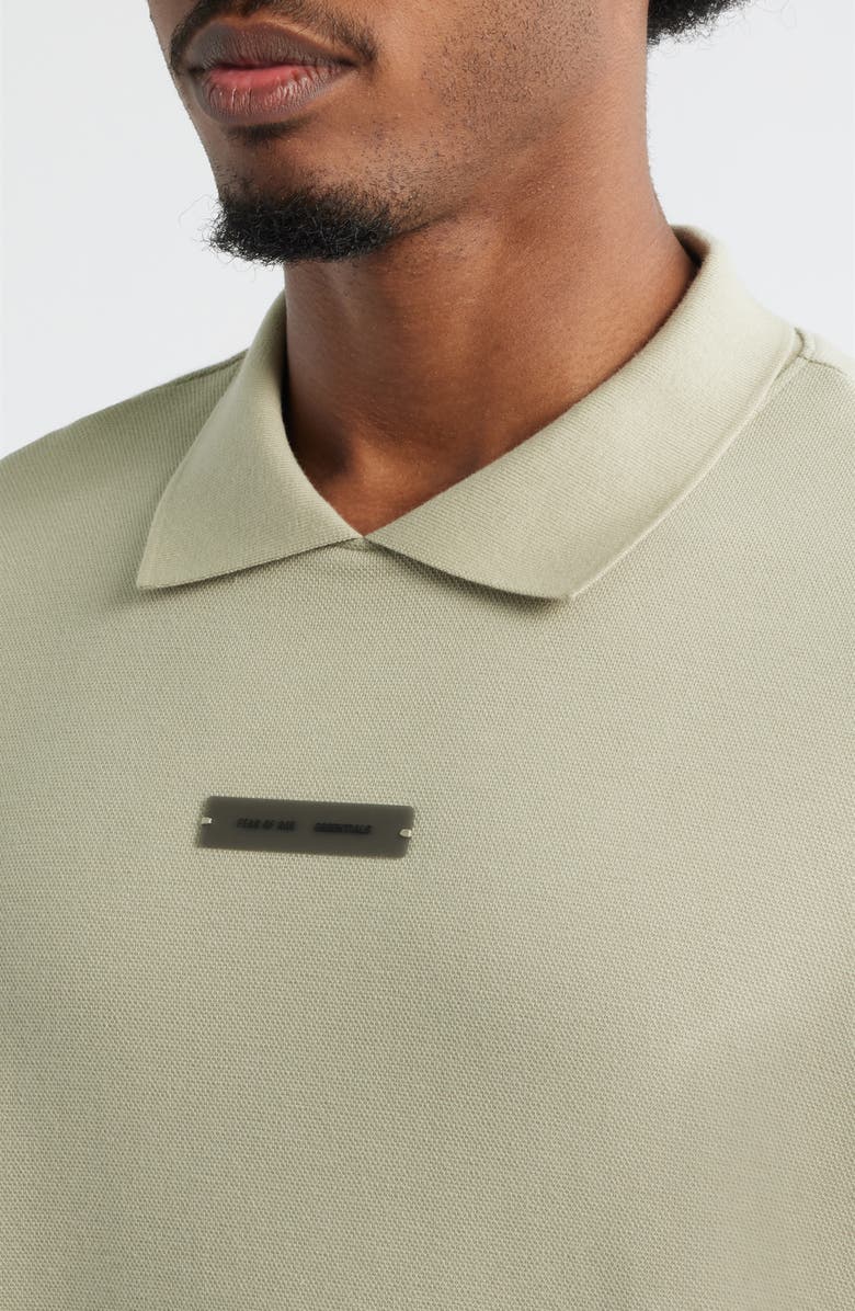Fear of God Essentials '90's Fit Piqué Polo, Alternate, color, 