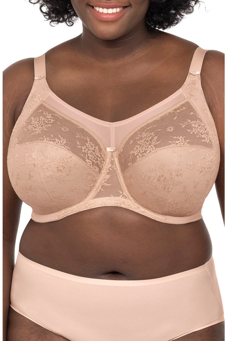 Verity Underwire Full Figure Bra, Main, color, FAWN