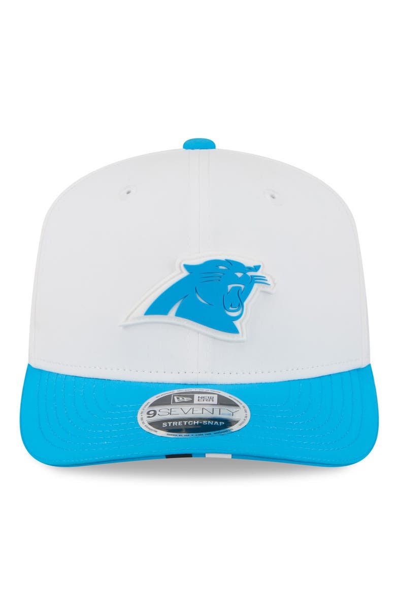 New Era Men's New Era White/Blue Carolina Panthers 2025 NFL Training Camp 9SEVENTY Adjustable Hat, Alternate, color, White