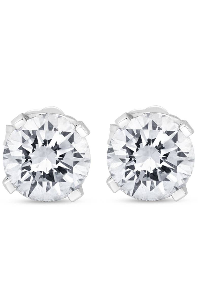 Bliss Diamond Platinum 2Ct TW Round Cut Diamond Studs Lab Grown, Main, color, Platinum