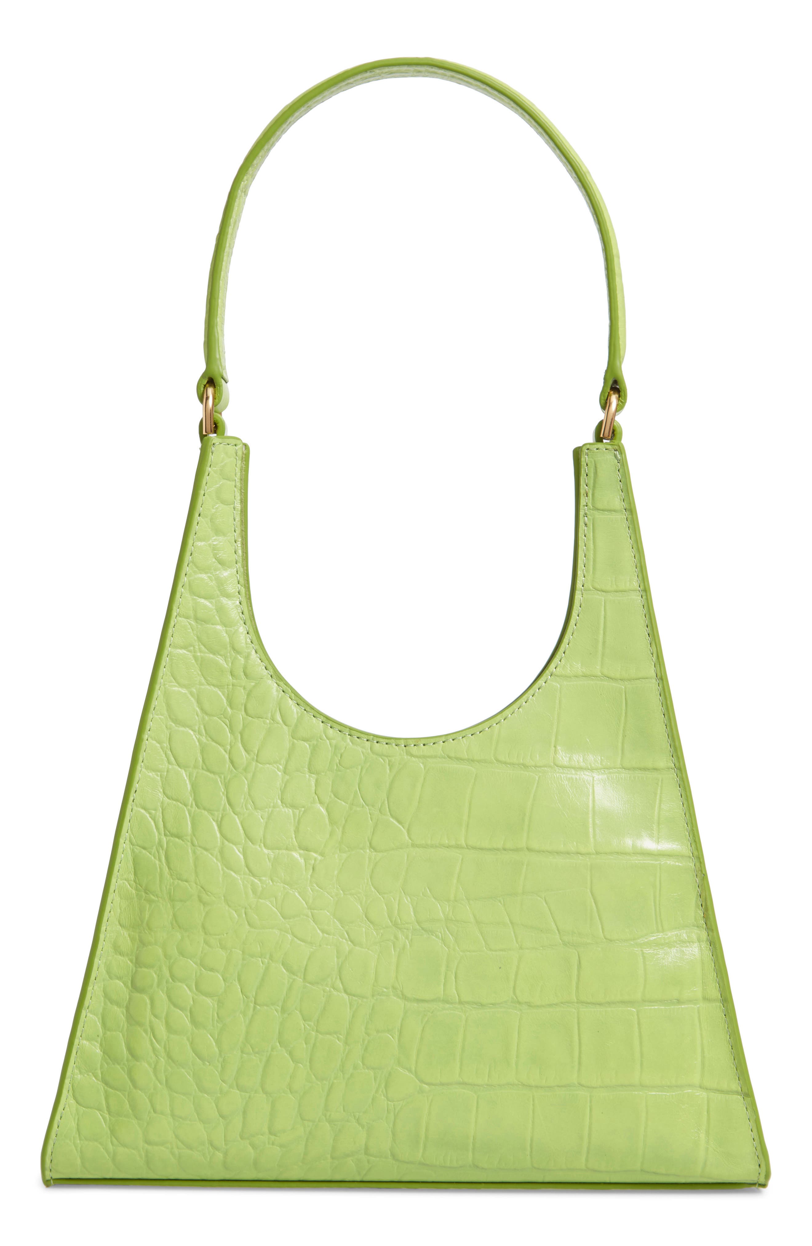 Small Rey Leather Shoulder Bag, Alternate, color, PISTACHIO