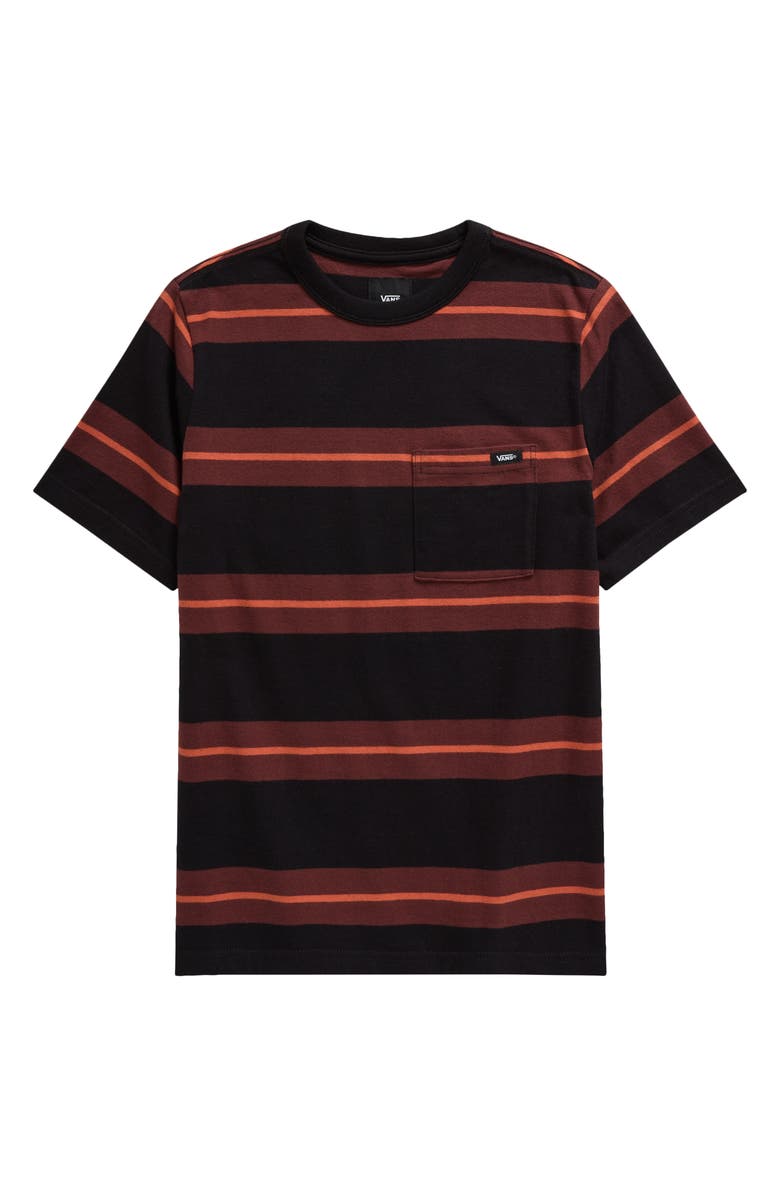 Vans Kids' B Turner Stripe Patch Pocket T-Shirt, Main, color,