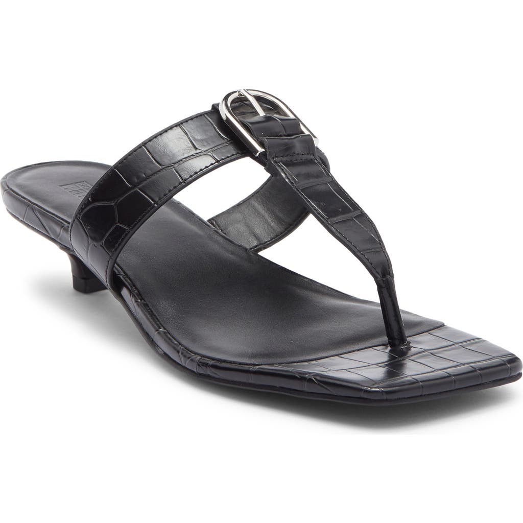 Nordstrom Rack Isabel Kitten Heel Sandal In Black