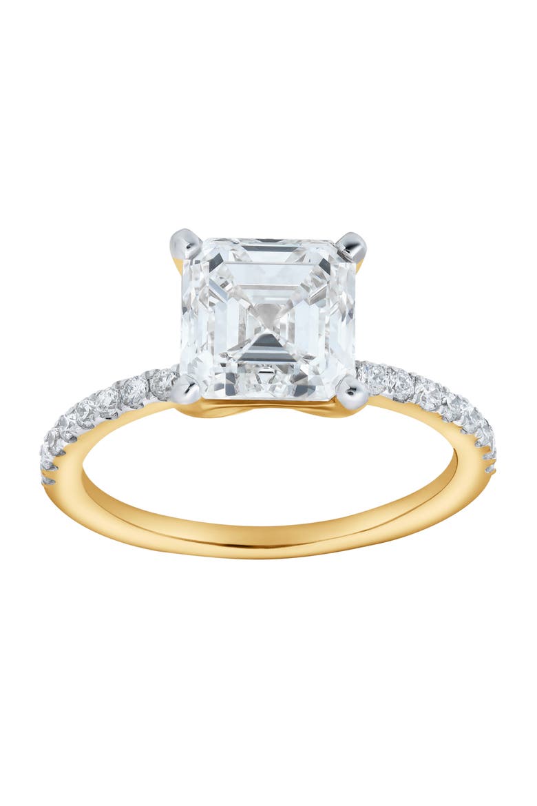 Ani 14K Yellow Gold Emerald Cut Lab Grown Diamond Engagement Ring - 2.7 Ct, Main, color, 14K Yellow Gold