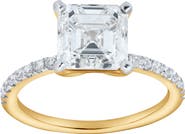 LuvMyJewelry Ani 14K Yellow Gold Emerald Cut Lab Grown Diamond Engagement Ring - 2.7 Ct