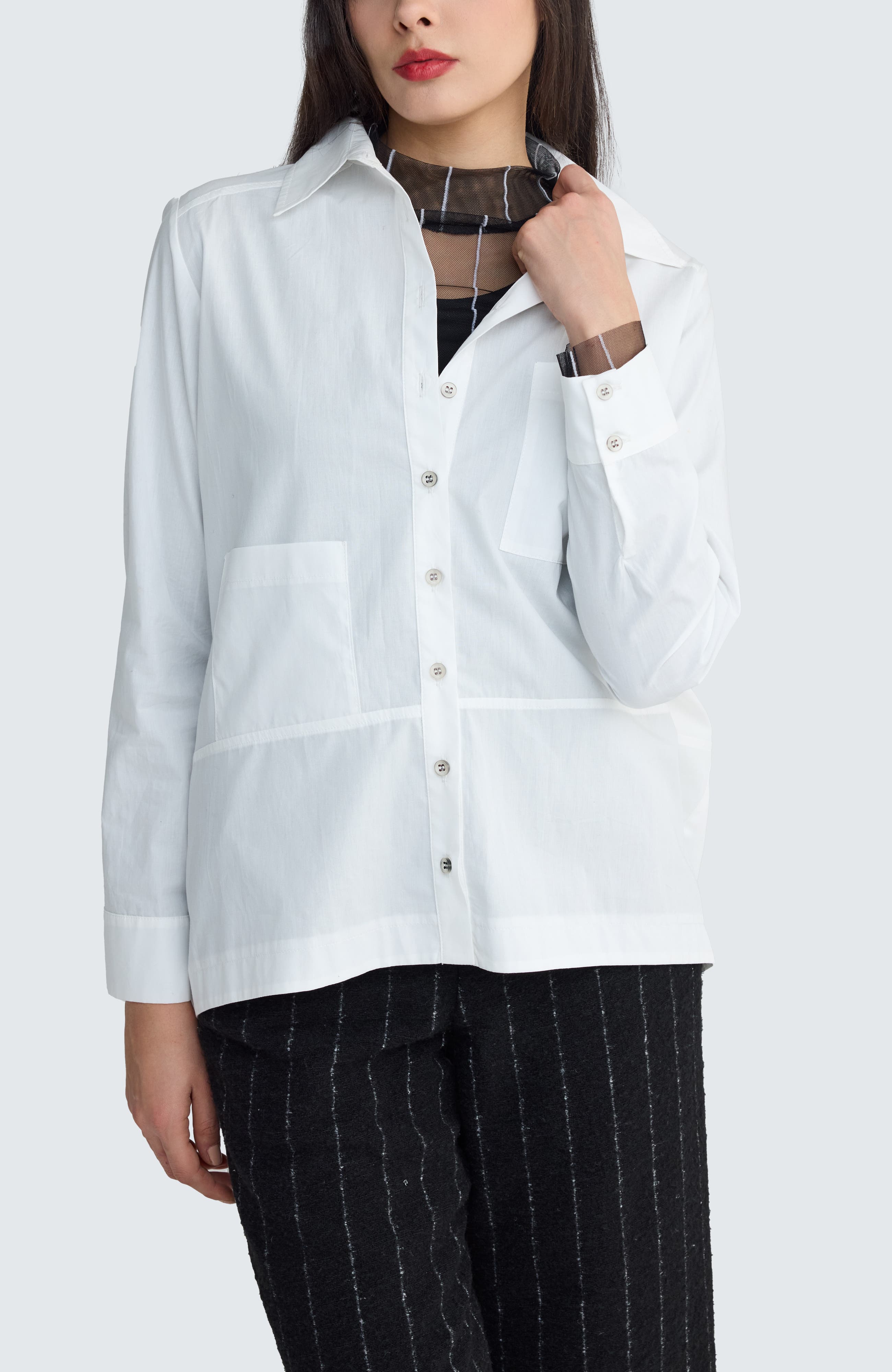 Clarina Balloon Poplin Shirt