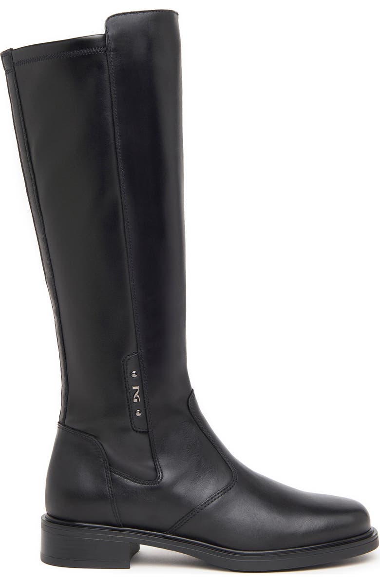 NeroGiardini Block Heel Tall Boot, Alternate, color, Black