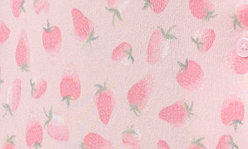 Splendid Notch Collar Crop Pajamas In Pop Berry